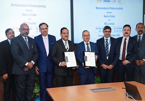 Bank of India signs MoU with REC Limited to co-finance loans amounting to Rs30,000 crore
